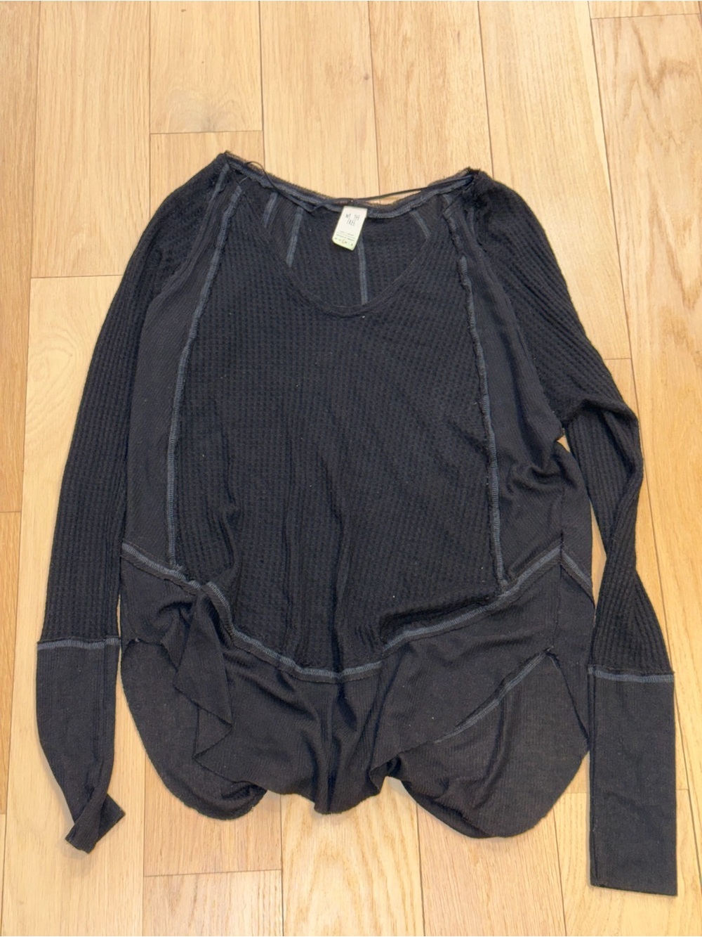 We The Free (Free People) Women’s Long Sleeve Black Top Size Small.